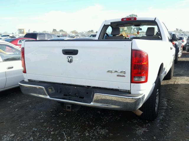 1D7HA16N56J169447 - 2006 DODGE RAM 1500 S WHITE photo 4