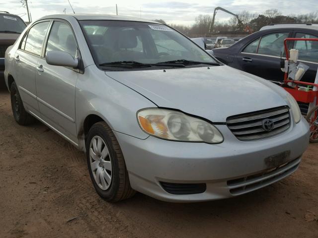 2T1BR32E53C068197 - 2003 TOYOTA COROLLA CE SILVER photo 1