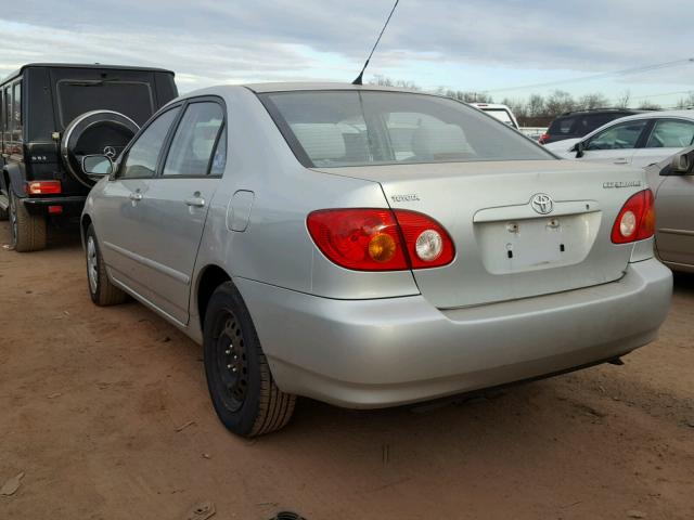 2T1BR32E53C068197 - 2003 TOYOTA COROLLA CE SILVER photo 3