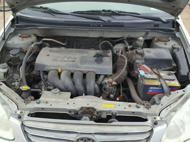 2T1BR32E53C068197 - 2003 TOYOTA COROLLA CE SILVER photo 7