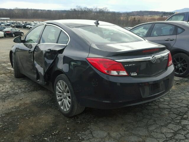 2G4GR5EK1C9131830 - 2012 BUICK REGAL BLACK photo 3