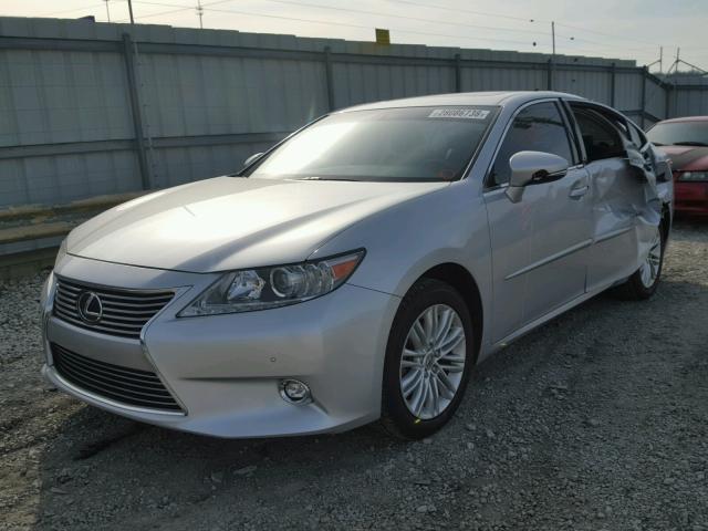 JTHBK1GG8E2087121 - 2014 LEXUS ES 350 SILVER photo 2