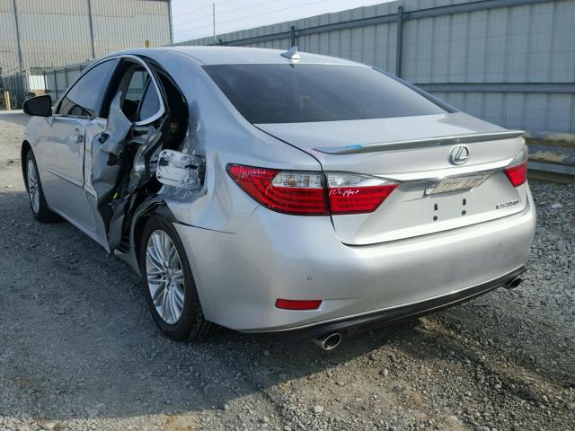 JTHBK1GG8E2087121 - 2014 LEXUS ES 350 SILVER photo 3