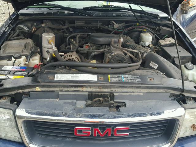 1GTDT19X538157818 - 2003 GMC SONOMA BLUE photo 7