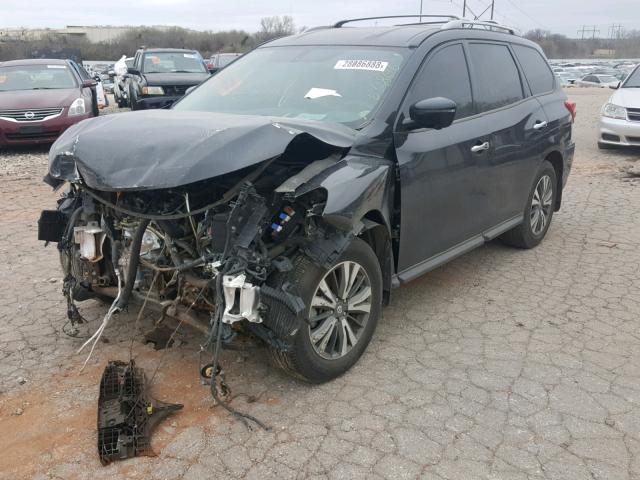 5N1DR2MN5HC668696 - 2017 NISSAN PATHFINDER BLACK photo 2