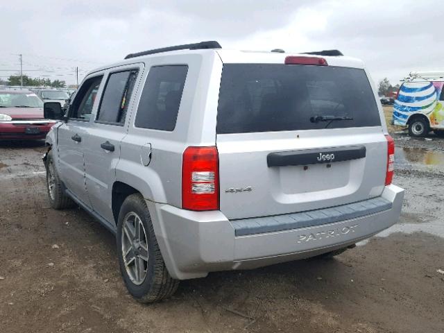 1J4FF28BX9D201740 - 2009 JEEP PATRIOT SP SILVER photo 3