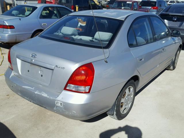 KMHDN45D93U536721 - 2003 HYUNDAI ELANTRA GL SILVER photo 4