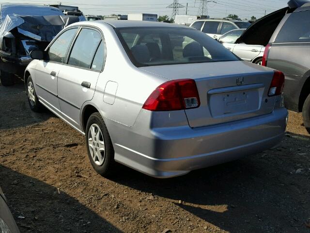 2HGES16374H548944 - 2004 HONDA CIVIC DX V SILVER photo 3