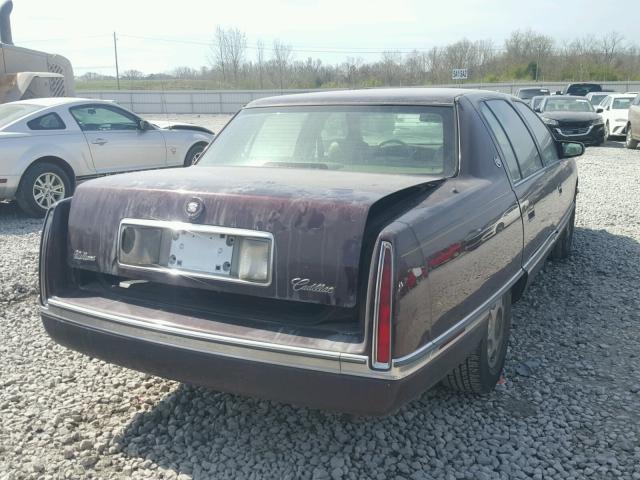 1G6KD52B0RU298874 - 1994 CADILLAC DEVILLE BURGUNDY photo 4