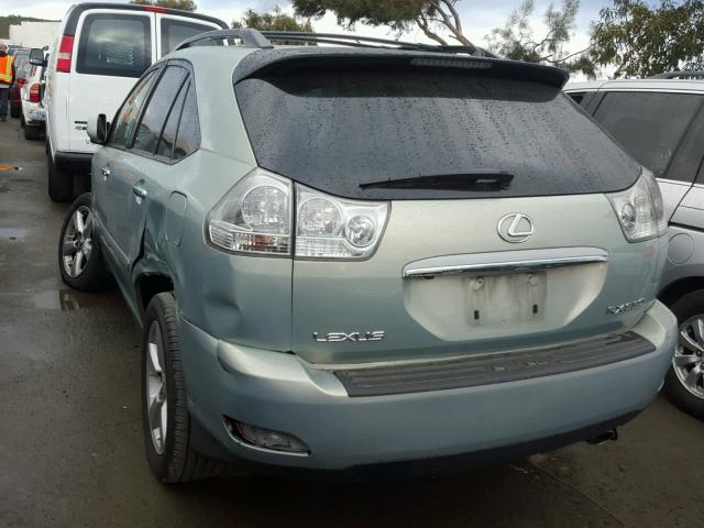 2T2HK31UX8C056430 - 2008 LEXUS RX 350 GREEN photo 3