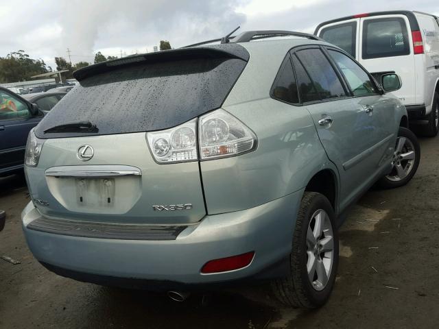 2T2HK31UX8C056430 - 2008 LEXUS RX 350 GREEN photo 4