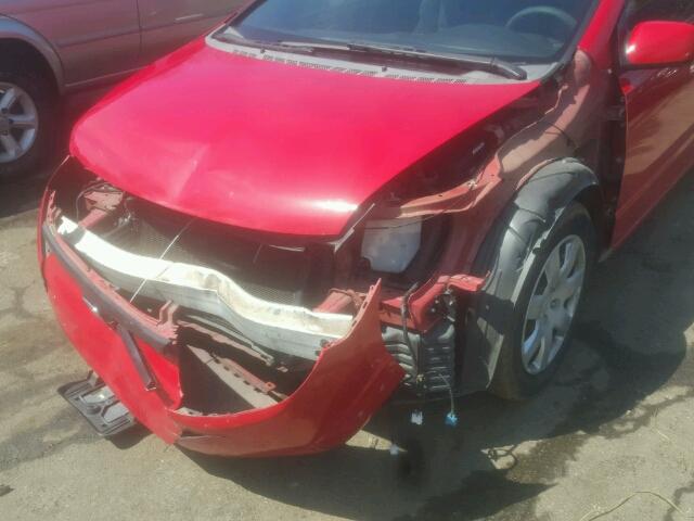 2HGFG12817H522870 - 2007 HONDA CIVIC EX RED photo 9