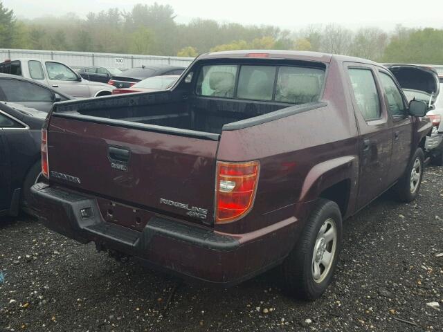 5FPYK1F26BB002133 - 2011 HONDA RIDGELINE GRAY photo 4