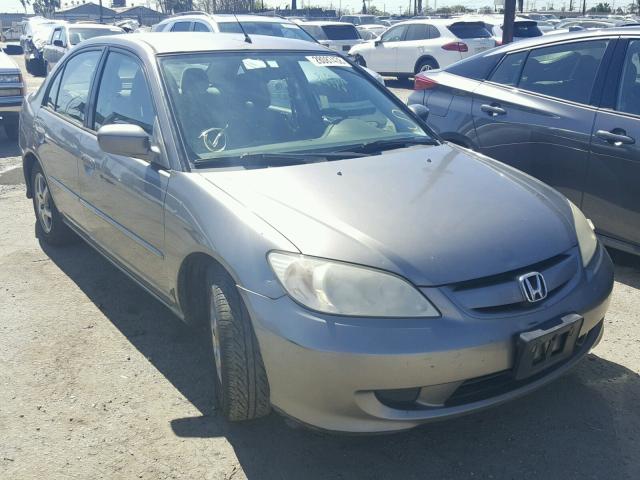 JHMES96605S021764 - 2005 HONDA CIVIC HYBR GRAY photo 1