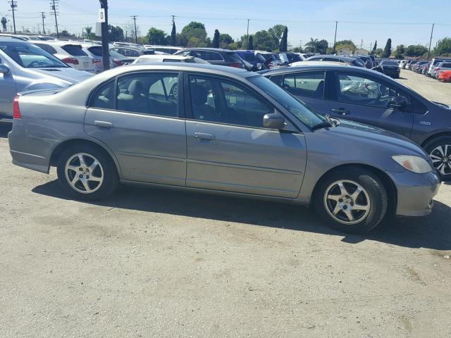 JHMES96605S021764 - 2005 HONDA CIVIC HYBR GRAY photo 9