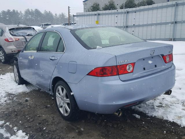 JH4CL95884C027554 - 2004 ACURA TSX BLUE photo 3