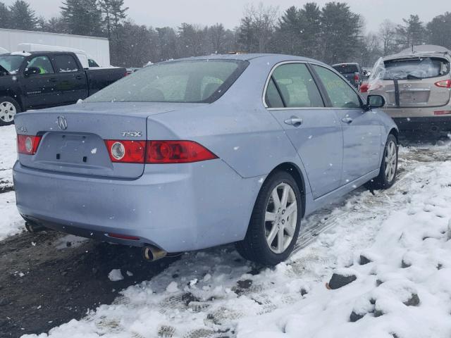 JH4CL95884C027554 - 2004 ACURA TSX BLUE photo 4