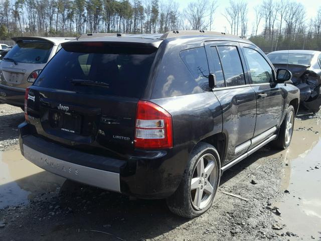 1J8FF57W77D241355 - 2007 JEEP COMPASS LI BLACK photo 4