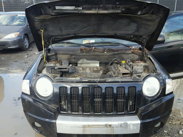 1J8FF57W77D241355 - 2007 JEEP COMPASS LI BLACK photo 7