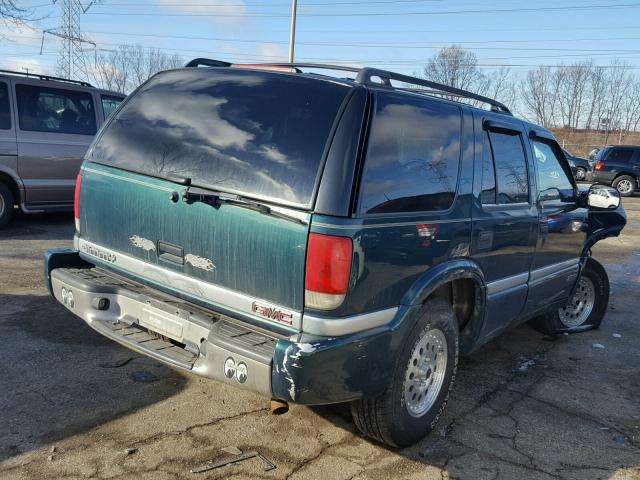 1GKDT13W2W2542488 - 1998 GMC JIMMY GREEN photo 4