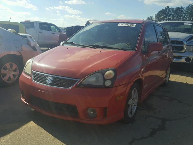 JS2RC61H055303317 - 2005 SUZUKI AERIO SX RED photo 2