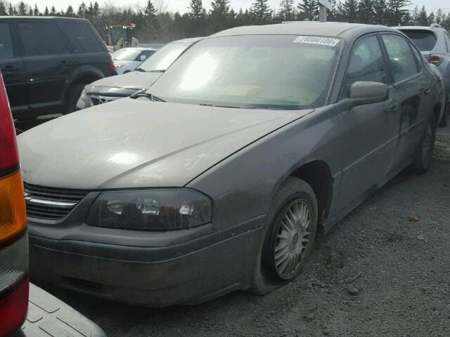 2G1WF55K729376373 - 2002 CHEVROLET IMPALA BEIGE photo 2