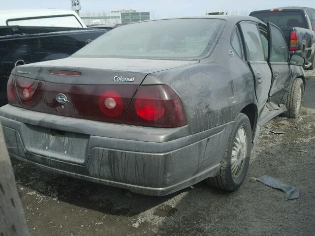 2G1WF55K729376373 - 2002 CHEVROLET IMPALA BEIGE photo 4