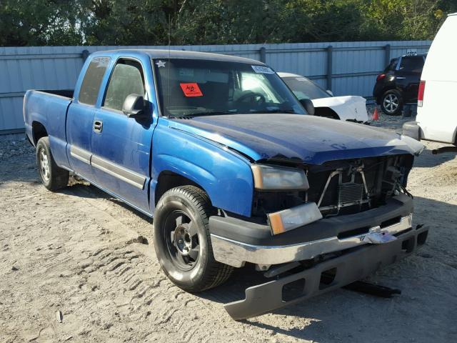 2GCEC19T341272570 - 2004 CHEVROLET SILVERADO BLUE photo 1