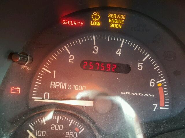 1G2NE52T3YM802305 - 2000 PONTIAC GRAND AM S Gümüş foto 8