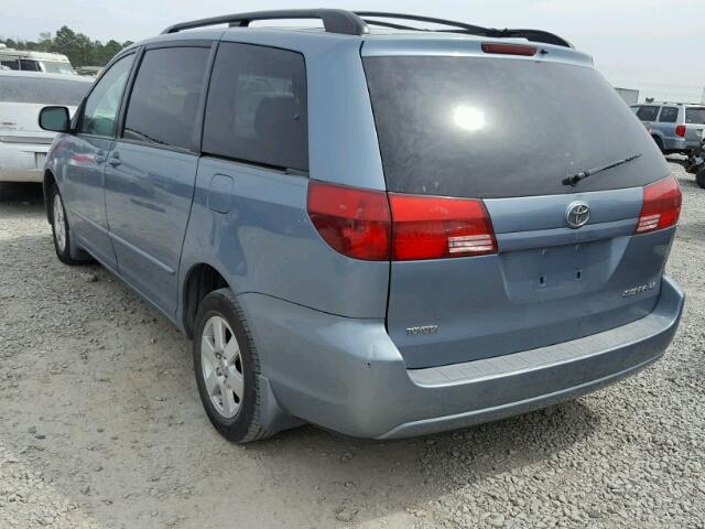 5TDZA23C55S297003 - 2005 TOYOTA SIENNA CE BLUE photo 3