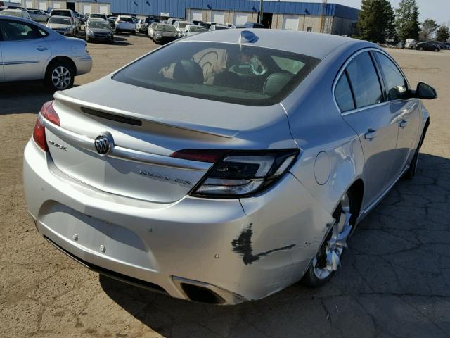 2G4GT5GX7F9131295 - 2015 BUICK REGAL GS 银色 照片 4