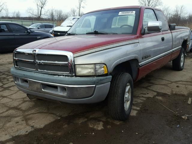 3B7HF13Z9VG826365 - 1997 DODGE RAM 1500 RED photo 2