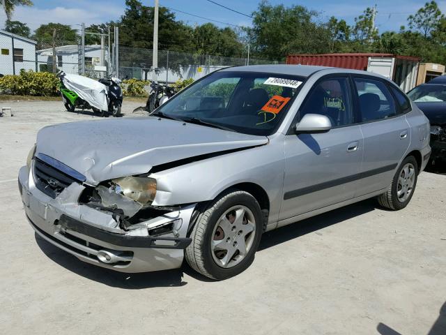 KMHDN56D65U175195 - 2005 HYUNDAI ELANTRA GL SILVER photo 2