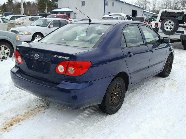 2T1BR32EX7C725372 - 2007 TOYOTA COROLLA CE BLUE photo 4