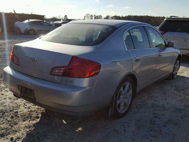 JNKCV51E04M600777 - 2004 INFINITI G35 SILVER photo 4