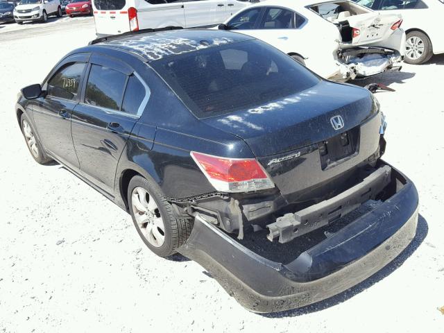 1HGCP26868A089548 - 2008 HONDA ACCORD EXL BLACK photo 3