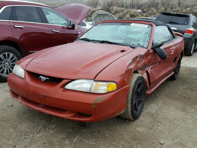 1FALP45TXRF208308 - 1994 FORD MUSTANG GT ORANGE photo 2