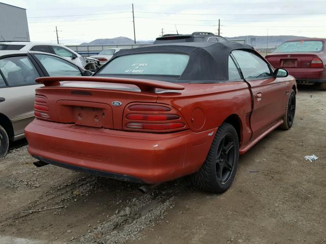 1FALP45TXRF208308 - 1994 FORD MUSTANG GT ORANGE photo 4