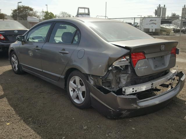 1HGFA16827L088859 - 2007 HONDA CIVIC EX SILVER photo 3