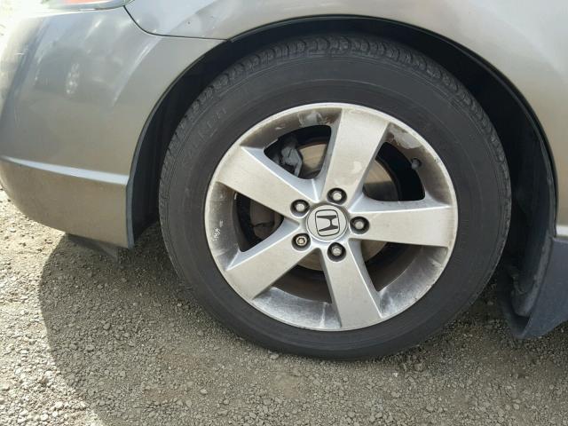 1HGFA16827L088859 - 2007 HONDA CIVIC EX SILVER photo 9