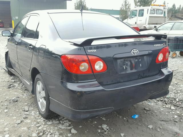 1NXBR32E17Z826590 - 2007 TOYOTA COROLLA CE BLACK photo 3