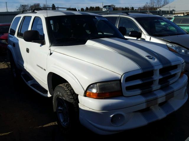 1B4HS28Z3YF197229 - 2000 DODGE DURANGO WHITE photo 1