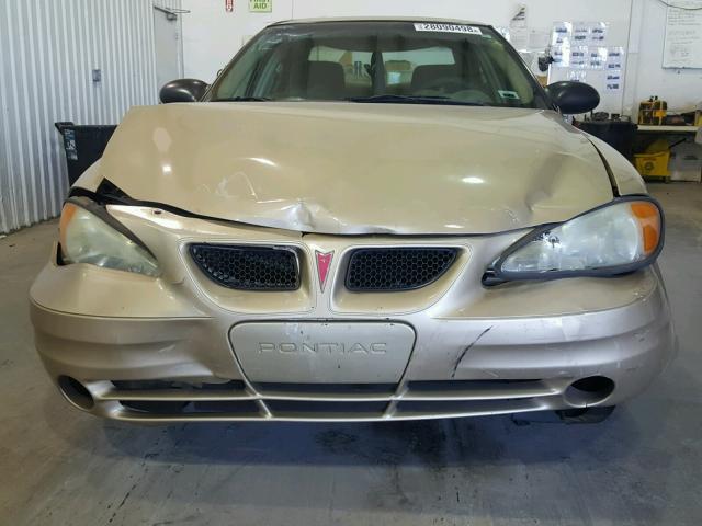 1G2NE52E65M184281 - 2005 PONTIAC GRAND AM S TAN photo 9