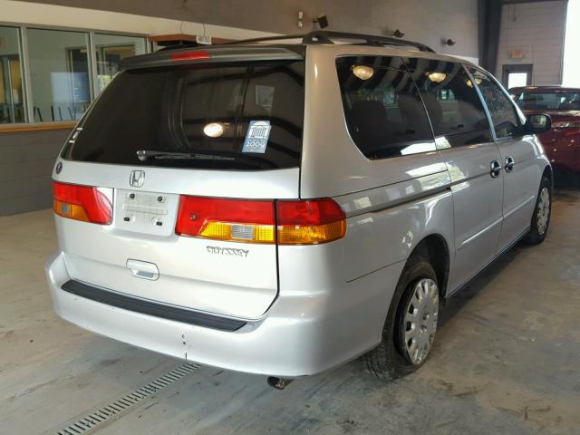 2HKRL18532H505606 - 2002 HONDA ODYSSEY LX SILVER photo 4