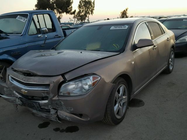 1G1ZH57B78F204414 - 2008 CHEVROLET MALIBU 1LT GOLD photo 2