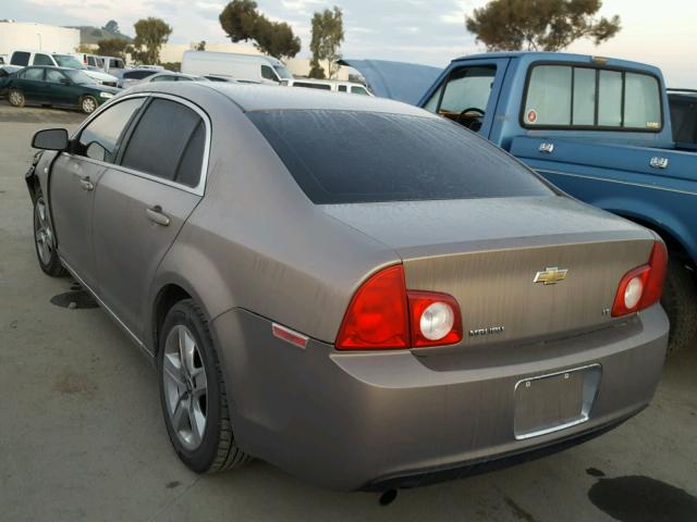 1G1ZH57B78F204414 - 2008 CHEVROLET MALIBU 1LT GOLD photo 3