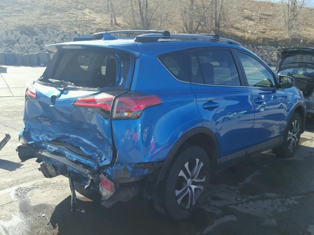 JTMBFREV4HJ130210 - 2017 TOYOTA RAV4 LE BLUE photo 4