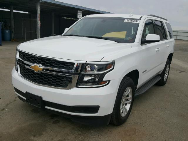 1GNSKAKC2GR384392 - 2016 CHEVROLET TAHOE K150 WHITE photo 2