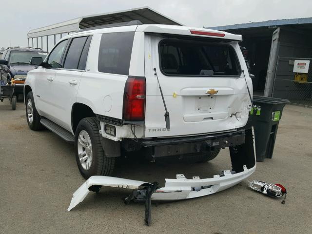 1GNSKAKC2GR384392 - 2016 CHEVROLET TAHOE K150 WHITE photo 3