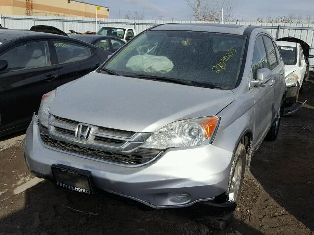 5J6RE4H53BL819595 - 2011 HONDA CR-V EX SILVER photo 2